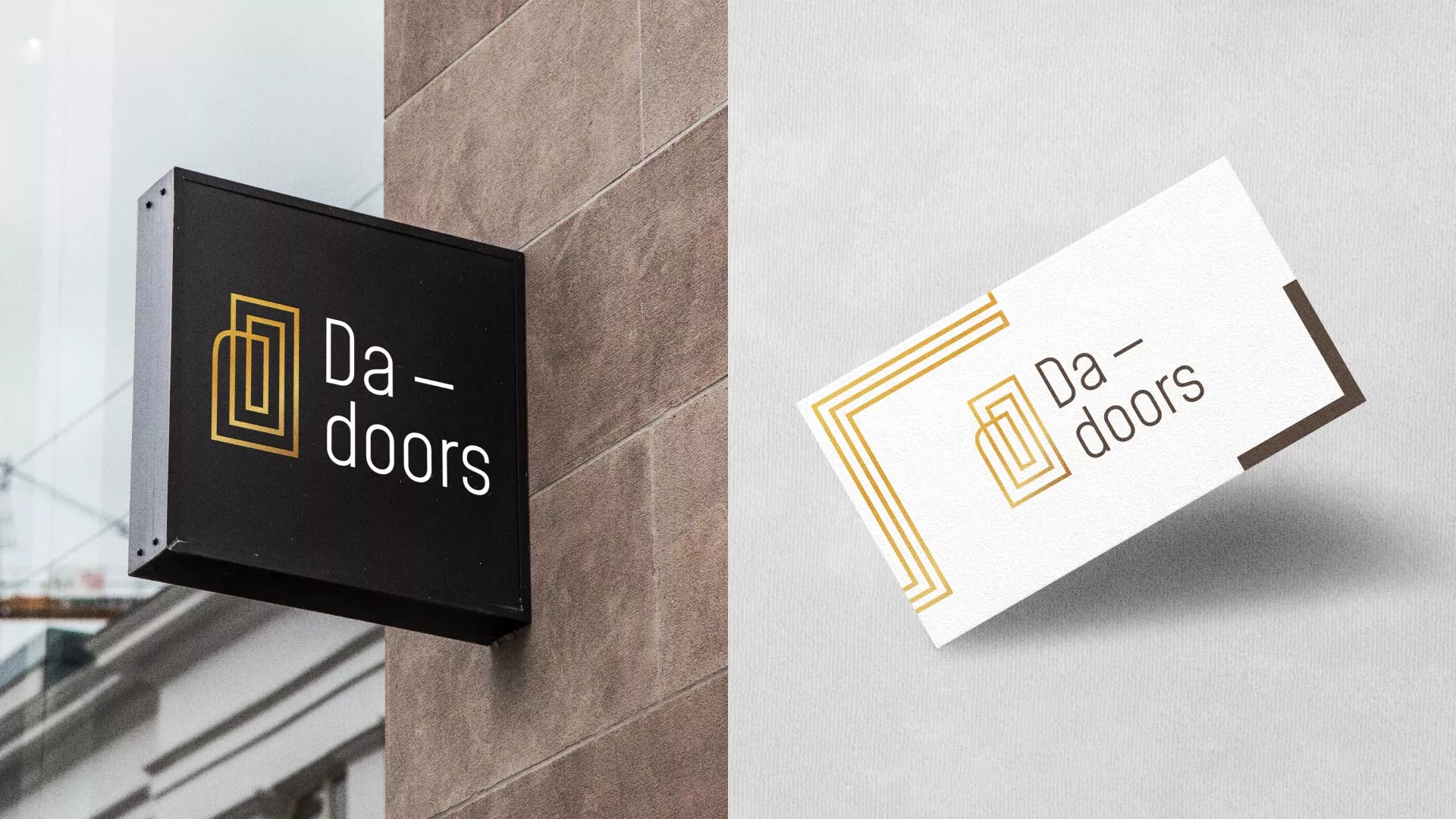 Разработка логотипа для компании «DA-DOORS» в Олёкминске